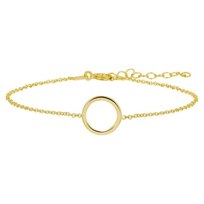 Zilver Verguld (Geel) Armband Rondje 16 + 3 Cm 3 Micron 2103280