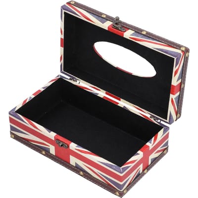 Tissuebox Vintage Delicate Servet Opbergdoos Houder voor Badkamer Kaptafel black