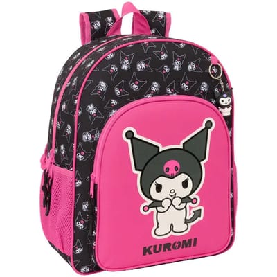 Schoolrugzak Kuromi Zwart Fuchsia 33 x 42 x 14 cm