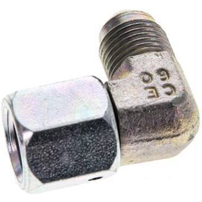 90Graden JIC Hoekfitting UNF 1/2''-20 Mannelijk X Vrouwelijk Staal 275Bar (3863.75Psi)