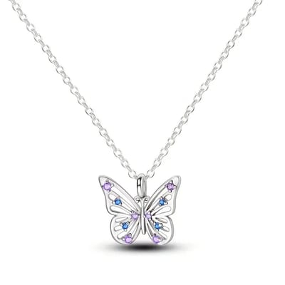 925 Sterling Zilveren Damesketting Met Vlinder Hanger – Elegant Ontwerp Voor Cadeau en Dagelijks Gebruik