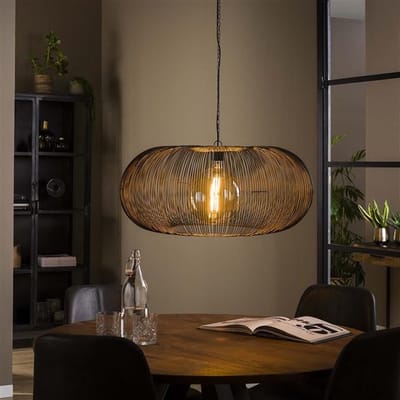 PS-Collection Copper Twist Hanglamp - Ø70 cm - Zwart - Metaal - hanglampen eetkamer, hanglamp zwart, hanglampen woonkamer, hanglamp slaapkamer, hanglamp kinderkamer, hanglamp rotan, hanglamp hout, hanglamp industrieel
