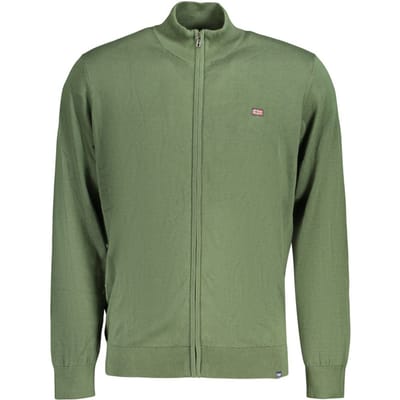 Noorwegen 1963 Verde Katoenen Heren Cardigan