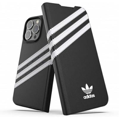 Adidas OR Booklet Case PU for iPhone 13 Pro / iPhone 13 - Black & White