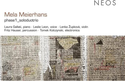 Laura Gallati, Fritz Hauser, Tomek Kolczynski, Leslie Leon - Meierhans: Phase1_Soloduotrio (CD)