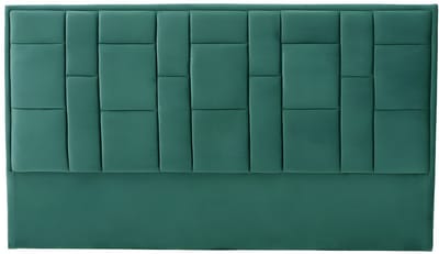 Vente-unique Hoofdeinde HERMINE - Fluweel - 140cm - Groen
