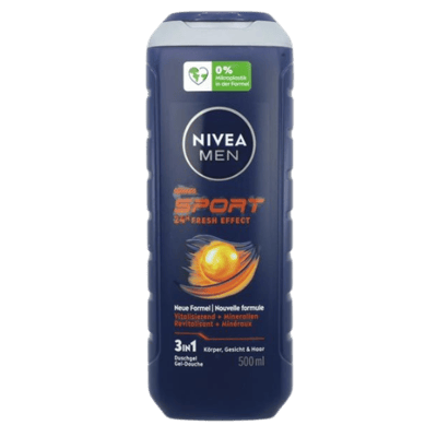NIVEA Men Shampoo & Shower gel 3in1 For Men Sport 500 ml
