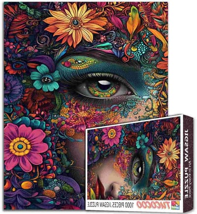 Abstracte Vrouw Puzzel - 1000 Stukjes Puzzel - Ontspanning Thuis - Perfect Passende Stukjes - 50x70 cm - Kunstwerk
