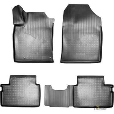 Tapis De Sol En Caoutchouc TPE - NORM Liners - Kia Cee'D 2018 - Antidérapant - Résistant - Facile à nettoyer noir