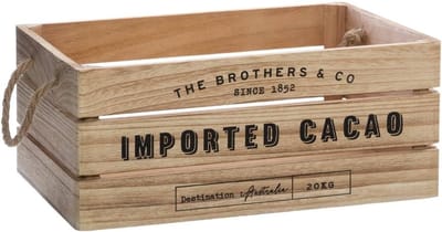 Atmosphera Colonial - Opbergkisten - Hout - Set van 3