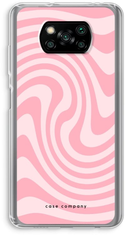 Case Company® - Hoesje geschikt voor Poco X3 Pro hoesje - Swirl Roos - Soft Cover Telefoonhoesje - Bescherming aan alle Kanten en Schermrand