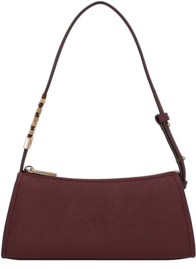 DKNY Leren Schoudertas Avril TZ Shoulder Bag Garnet Wijnrood