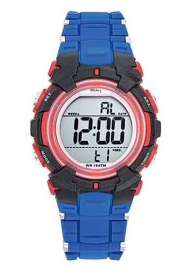Tekday-Digitaal horloge-Blauw Silicone band-waterdicht-sporten/zwemmen-36MM-Sportief