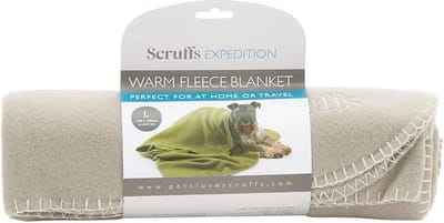 Scruffs Expedition Fleece Pet Blanket – Zachte hondendeken voor in huis of onderweg - Kleur: Grijs, Maat: Large
