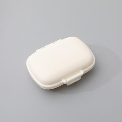 8 Vakken Organizer Container voor Tabletten Reis Pillendoosje met Afdichtring Kleine Doos voor Tabletten Tarwestro Container voor Medicijnen