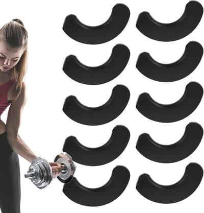 Halter Schokdempers - Halterpads Beschermers - Fitness Bescherming - Minimaliseert Wrijving - 10 stuks - Zwart