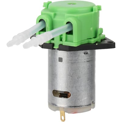 Pompe doseuse 12 V, tête de tube péristaltique DIY pour analyse chimique en laboratoire d'aquarium (vert 2*4)