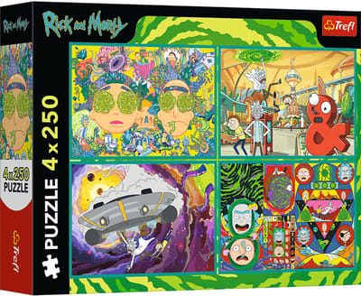 Trefl puzzel Rick and Morty - 4x250 stukjes FSC Mix 70%.