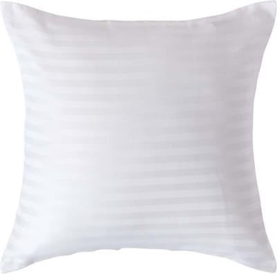 Homescapes Satijn Streep Katoen Kussensloop 40x40 cm – Wit – 100% Egyptisch Katoen – Draaddichtheid 330