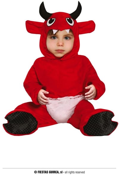 Fiestas Guirca - Kostuum Mini Devil (12-18 mnd) - Carnavalskleding - Carnaval - carnavalskleding 2027 - Carnaval kostuum