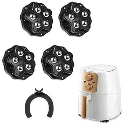 Dailygoods- Rollen 4 stuks - Zwenkwielen met remblokken - Zelfklevend - 360° Rotatie - Voor meubels en apparaten - Sterk rolwiel, 200 kg draagvermogen - Meubelwielen