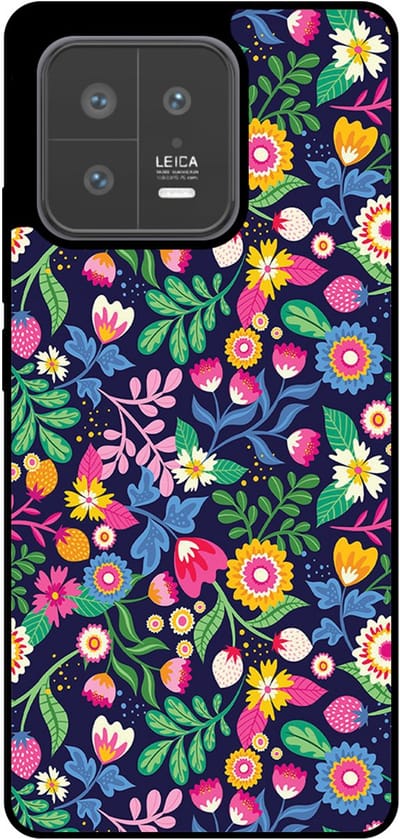 Smartphonica Telefoonhoesje Geschikt voor Xiaomi 13 met bloemen opdruk - TPU backcover case flower design geschikt voor Xiaomi 13