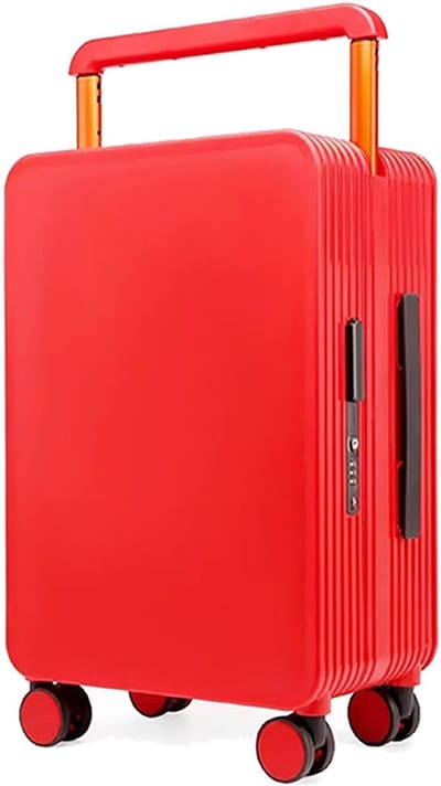 Harde Koffer - Reiskoffer Trolley - Stijlvol Reizen - Geïntegreerd TSA Slot - 20 inch - Rood