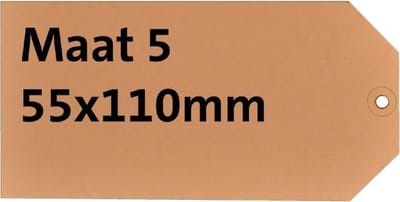 Label HF2 karton Nr5 200gr, 55x110mm 1000 st,