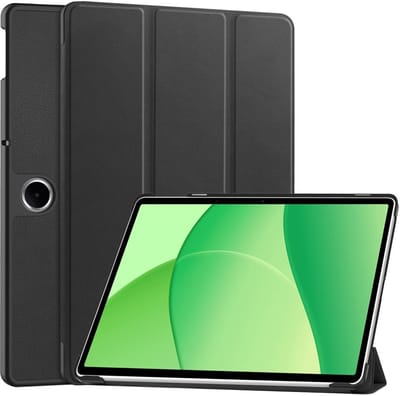 Coverup Tablethoes geschikt voor OPPO Pad SE Hoesje - Tri-Fold Book Case met Wake/Sleep - Zwart
