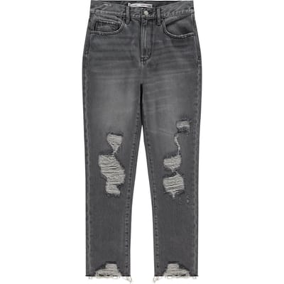 RAIZZED Oceans Cropped Jeans Light Grey Stone Maat: W24 | Skinny Jeans Outlet | Dames | Grijs