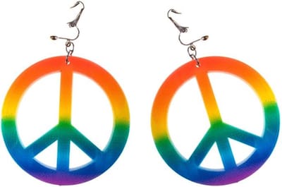 Oorbellen peace met clip