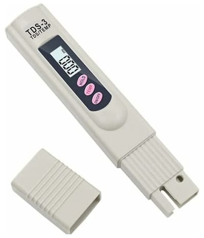 Geschikt voor TDS-3 Drinkwatermeter LCD Digitale draagbare waterkwaliteitstester Pen Temperatuur en PPM Waterzuiverheidstester 0-9990 PPM Drinkwater Hydroponics (Test geen P