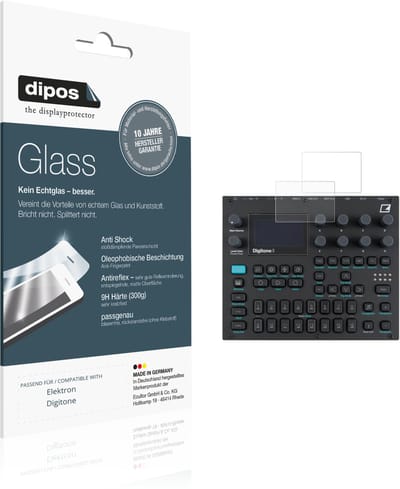 dipos – 2x Matte Pantserfolie geschikt voor Elektron Digitone | 9H Screenprotector