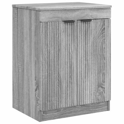 vidaXL - Badkamerkast - Grijs - Sonoma - 54 - x - 41 - x - 70 - cm - Bewerkt - hout