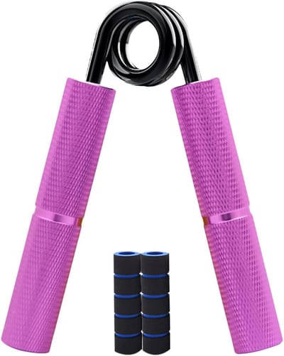 Hand Gripper - Kracht Trainer - Handen Trainen - Verstelbare Weerstand - 15.3 x 12.3 x 3.3 cm - Paars