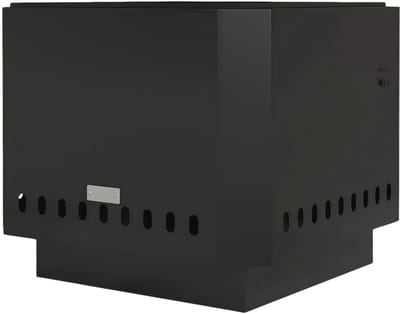 Vuurschaal Rookarm – Vuurkorf met Pook – Metalen Fire Pit voor Tuin – Zwart