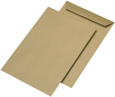 MAILmedia akte-envelop C5, 16,2 x 22,,9 cm, gegomd, zonder venster, bruin, 75 g/m2, 500 st.