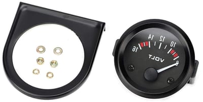 Voltmeter 12V 52mm voor Auto - Digitale Spanningsmeter met Achtergrondverlichting en Precisie Meting