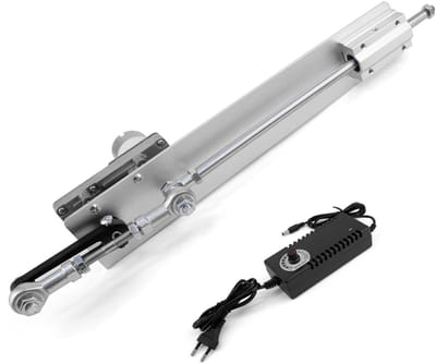 Lineaire Actuator - Telescopische Motor - Precisie Beweging - Verstelbare Slag - 3-15 cm - Zilver