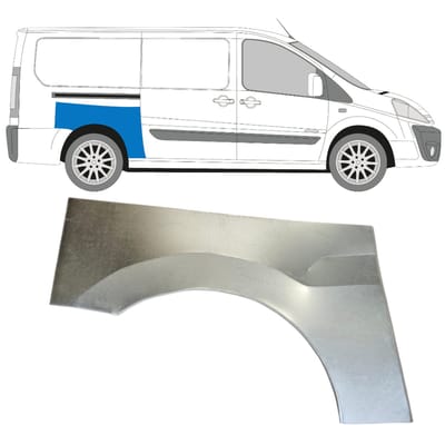 Reparatiepaneel achterspatbord voor Fiat Scudo 2007-2016 / Rechts
