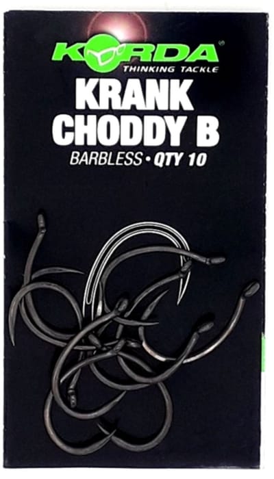 Krank Choddy Barbless Korda - Karper Haken - Karperhaken - Karper - Karpervissen - Karper Vissen