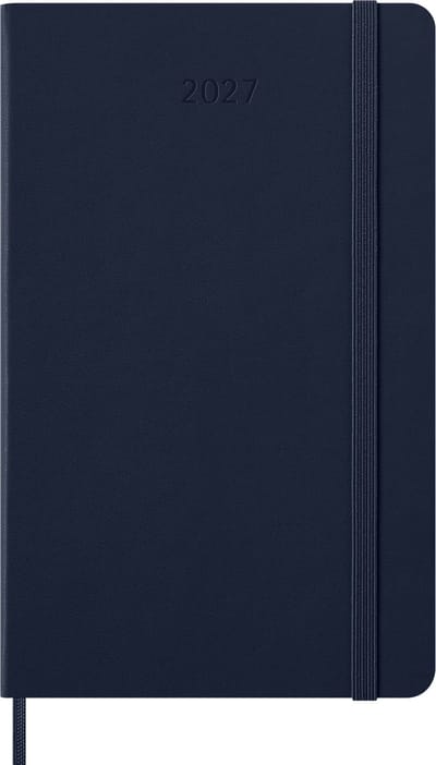Moleskine 12 Maanden Agenda - 2027 - Dagelijks - Large - Harde Kaft - Saffier Blauw