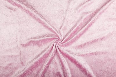 Velours de panne stof - Lichtroze 11 - 1 meter