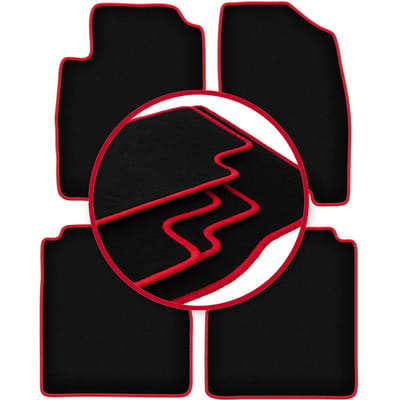 CARLUX-RED automatten voor: Nissan Navara III D40 pick-up (2005-2011)
