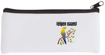 Akyol - vogel in een boom met eigen naam Etui - Vogels - dieren liefhebber - iemand die houdt van vogels - verjaardag - cadeau - kado - geschenk - 20 bij 9 cm