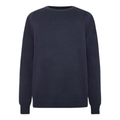 Effen gebreide ronde halspull KnowledgeCotton Apparel