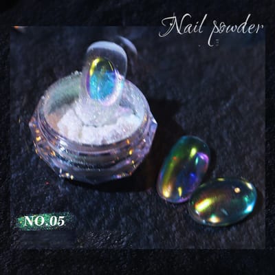Aurora Spiegel Glitters Nagelkunst Poeder IJs Kameleon Wrijfpigment Stof Sprankelende Charme Nagels Ontwerp DIY Decoraties