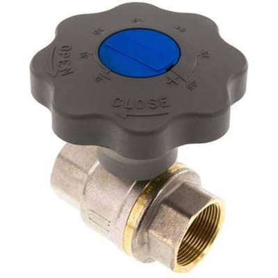 Rp 1-1/2 inch Soft Close Hand Wheel Gas en Water 2-Weg Messing Kogelkraan - BL2BN-M-SCL-DWGA-112