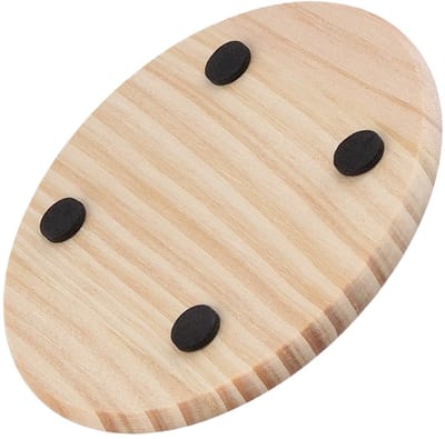 Dailygoods- Onderzetters 40 Stuks - Houten Onderzetters - Antislip Pads - Ronde Onderzetters 10 cm - Doe-het-zelf Schilderen - Creatieve Projecten - Houten Coasters