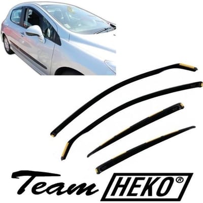 J&J AUTOMOTIVE | Heko Deflecteurs d'air Déflecteurs de Vent Pour Peugeot 308 5P. Berlina 2007-2013